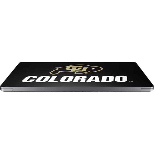University of Colorado CU Logo on Black Laptop Skins